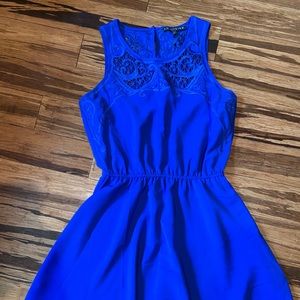 Blue mini dress